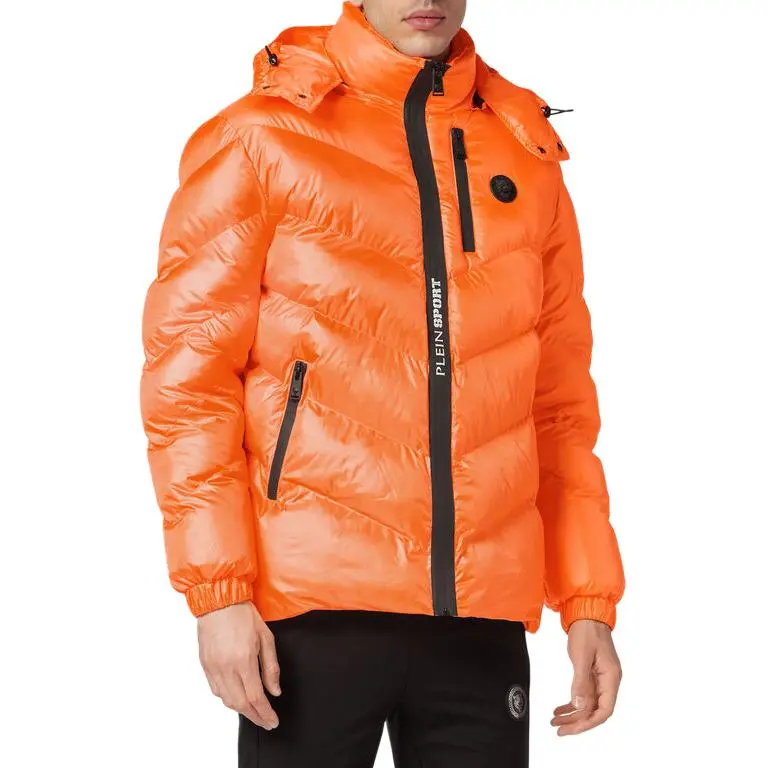 PLEIN SPORT Logo patch Puffer Jacket-1