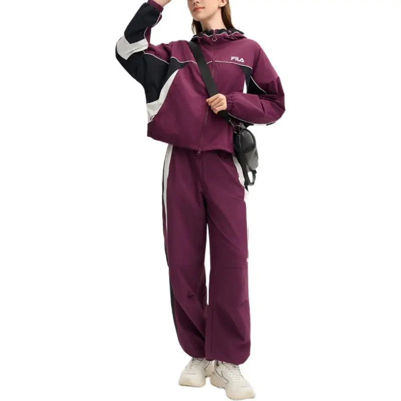 FILA ORIGINALE Casual Pants Women's Italy Version Plum-2