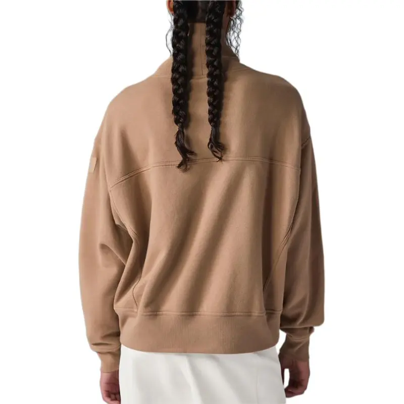 Alo Yoga Hazy Mock Neck Pullover Sweatshirt Women's-6