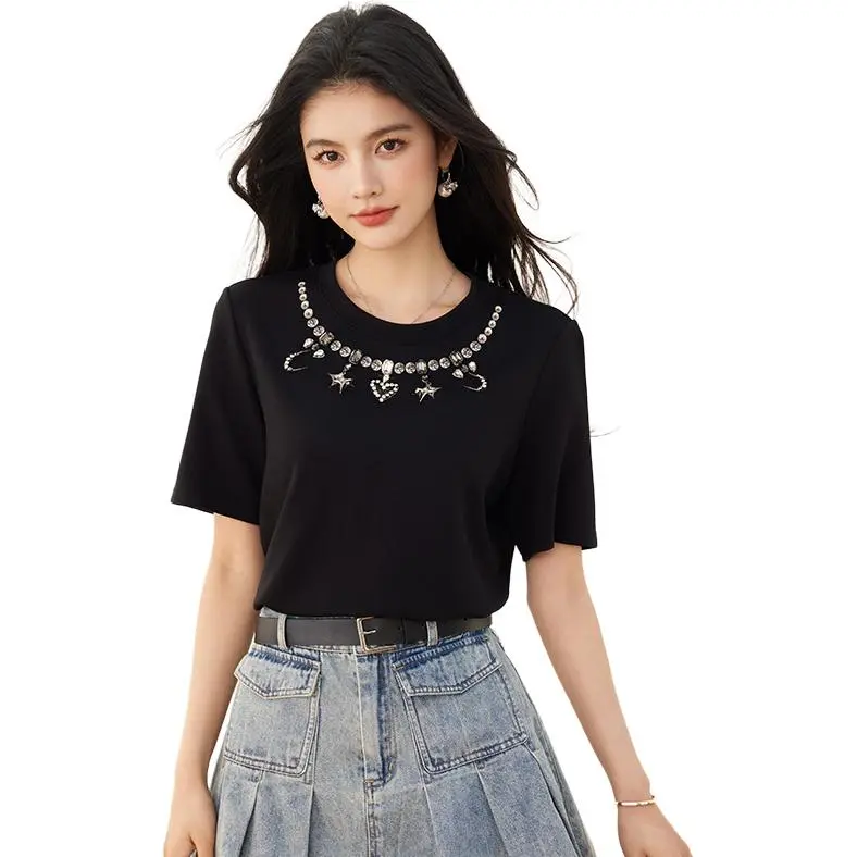 La Chapelle Regular T Shirt Women's Black-4