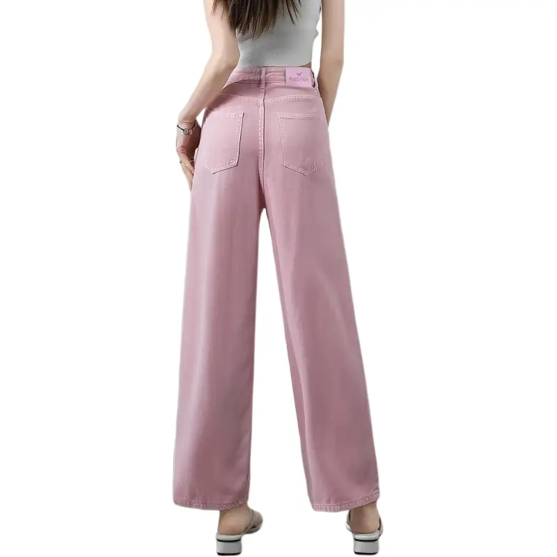 FASTFISH Jeans Women's Pink-1