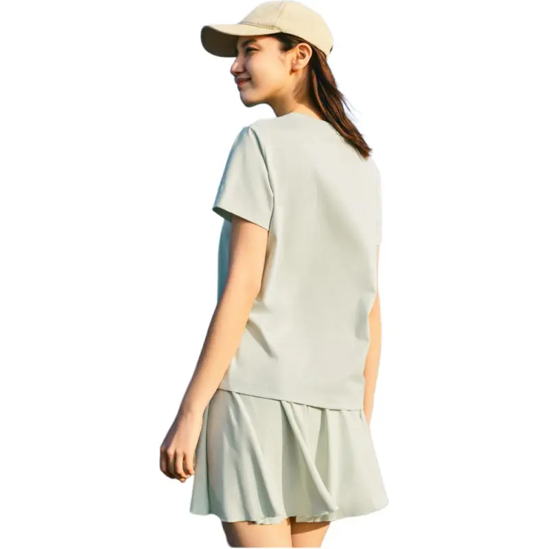 Anta Life Collection T Shirt Women's Aqua Mountain Green-2