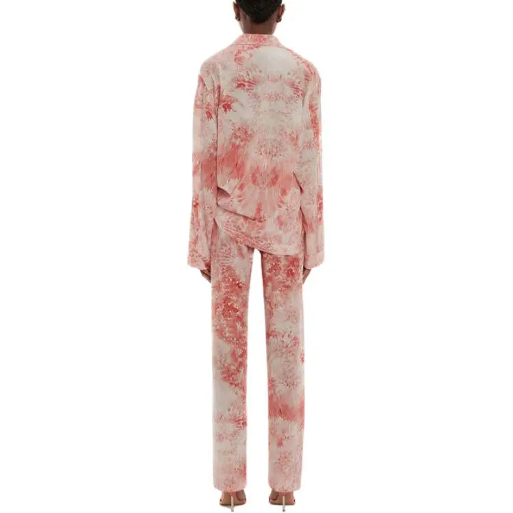 Alexander McQueen Pajama Pants Women's Coral-2