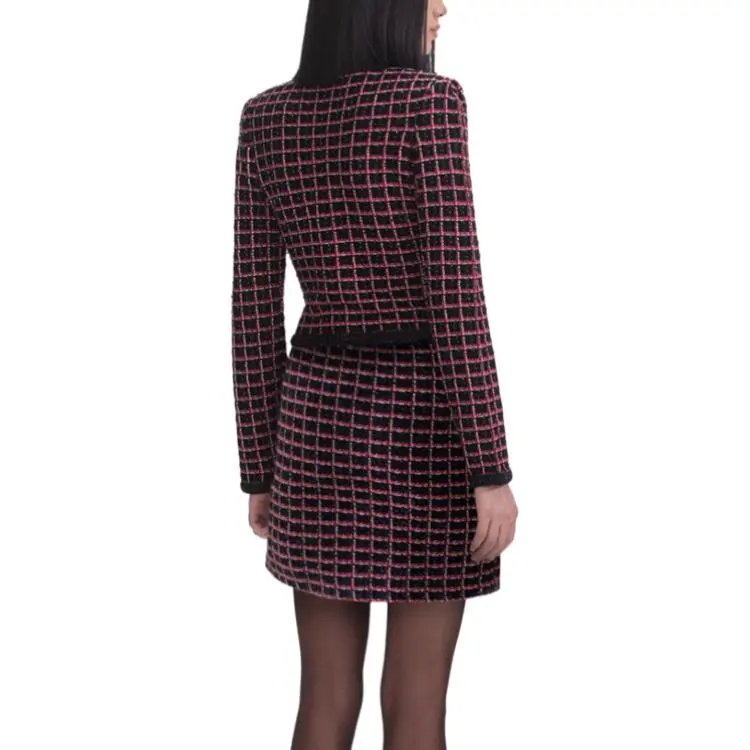 Self portrait Sweater Women's Black & Red-2