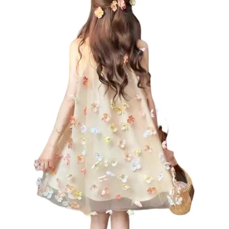 Flowers In Water Slip Dress Women's Multicolor-0