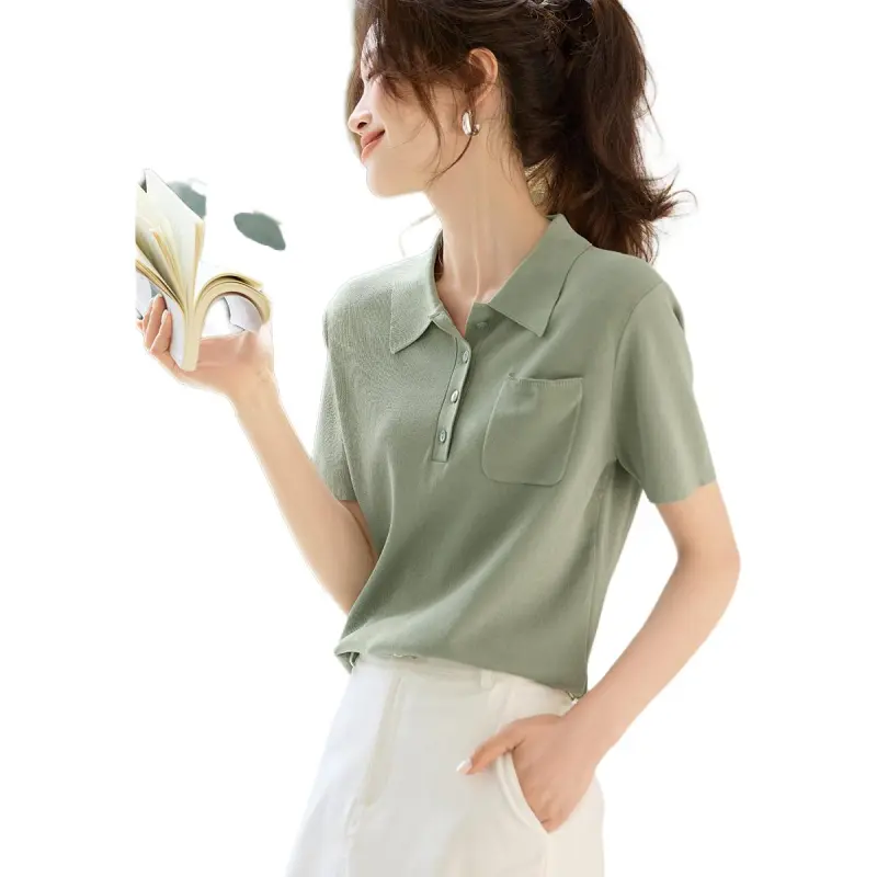 Mo Han Yi Mei Shirt Women's Pea Green-1