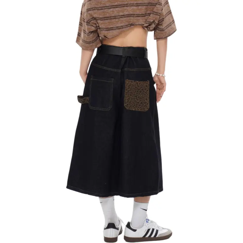 KVIV Denim Shorts Men Black -1