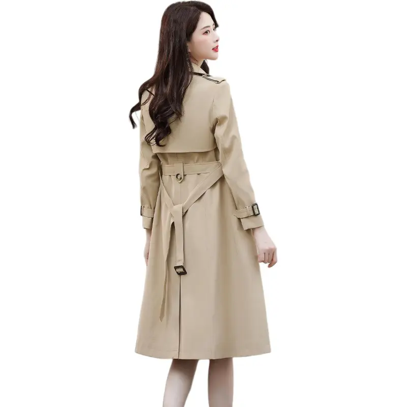 Hang Yi Court Trench Coat Women's Khaki-1