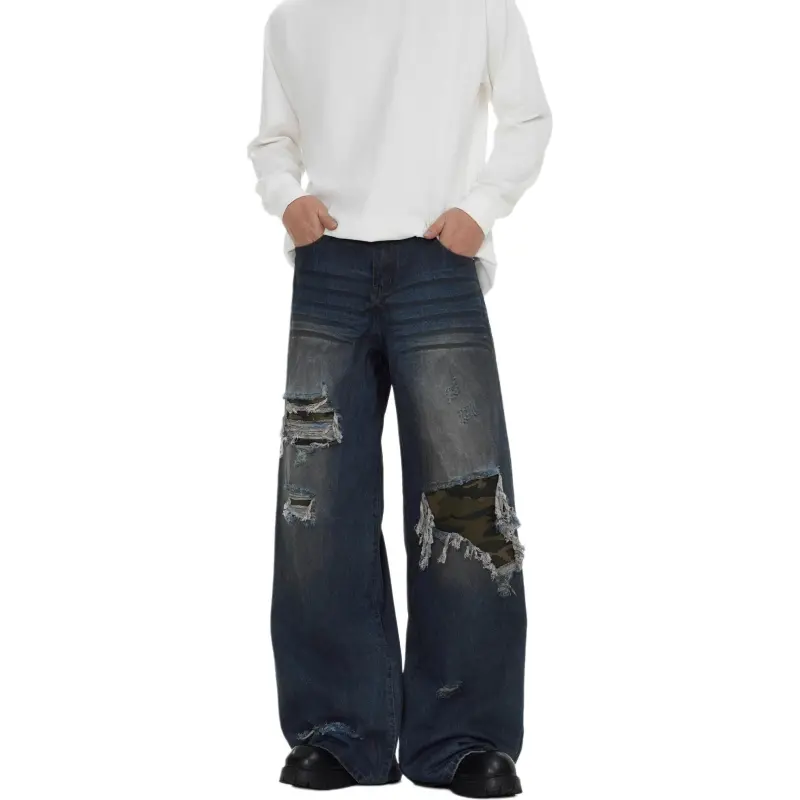 KVIV Jeans Men Vintage Blue -4