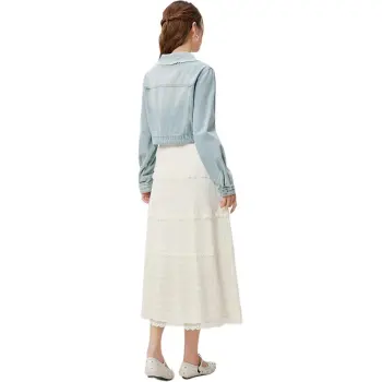 Love To Serve Skirt Set Women's Denim Blue