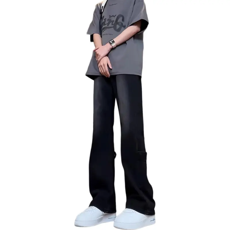 WELTER EXPERIMENT Classic Jeans Style Men's Yellow Mud And Black-9