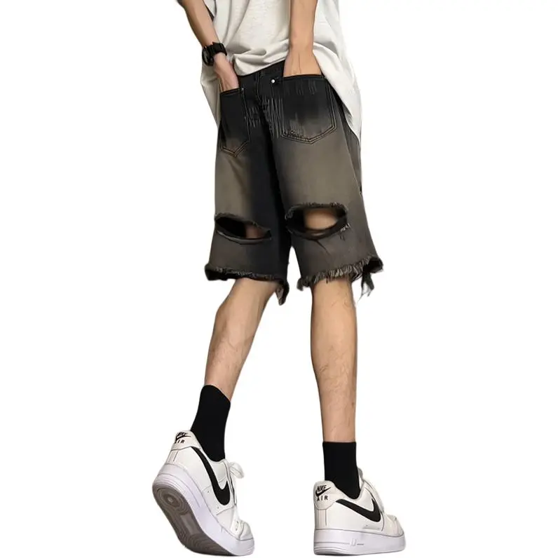 JIMI&JONS Denim Shorts Unisex Black-1