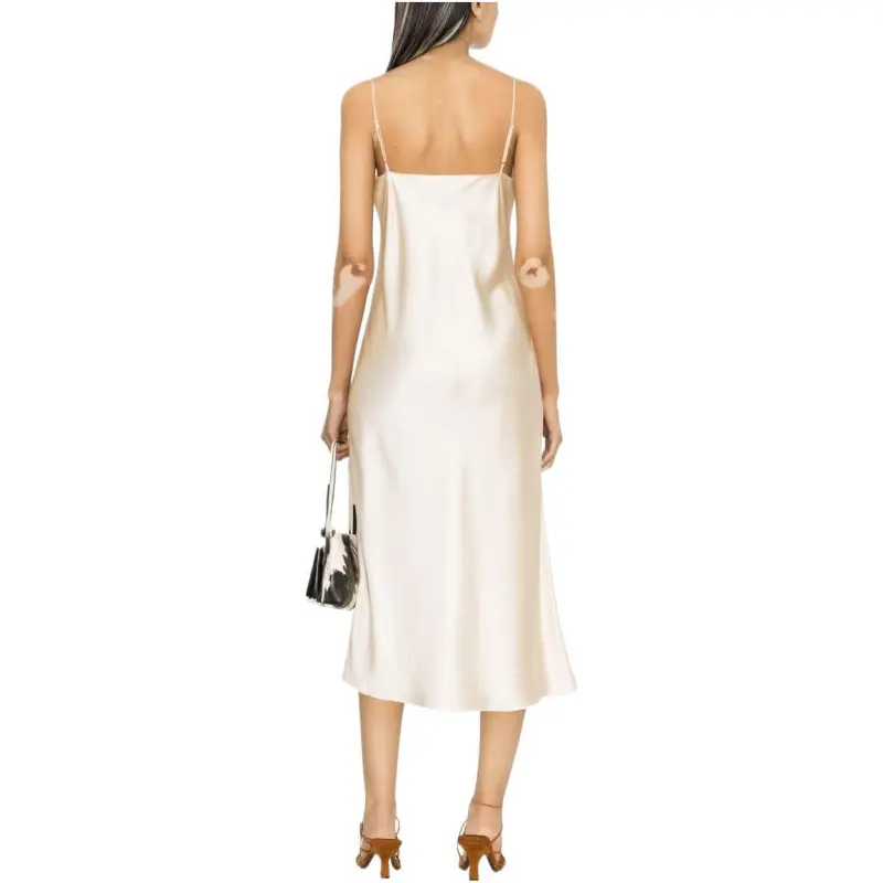 Polo Ralph Lauren V neck Silk Midi Dress-1