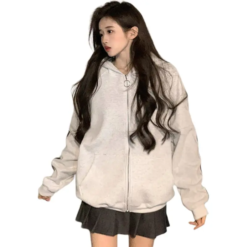 Mu Xiao Xin Sweatshirt Unisex White Gray-2