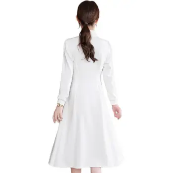 LSVE Long-Sleeved Dresses Women's White