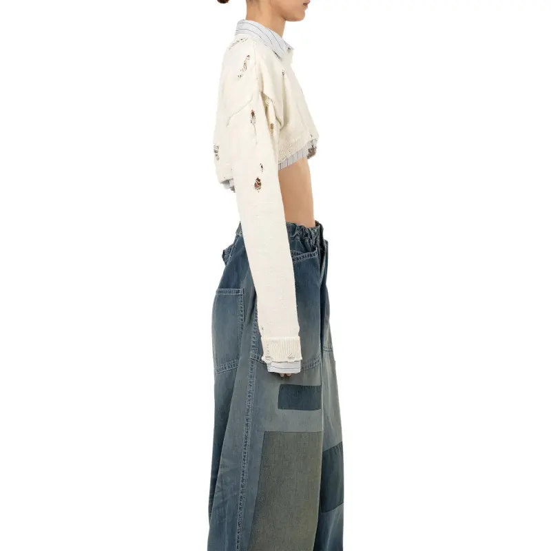 Maison Mihara Yasuhiro Cropped Sweatshirt-4