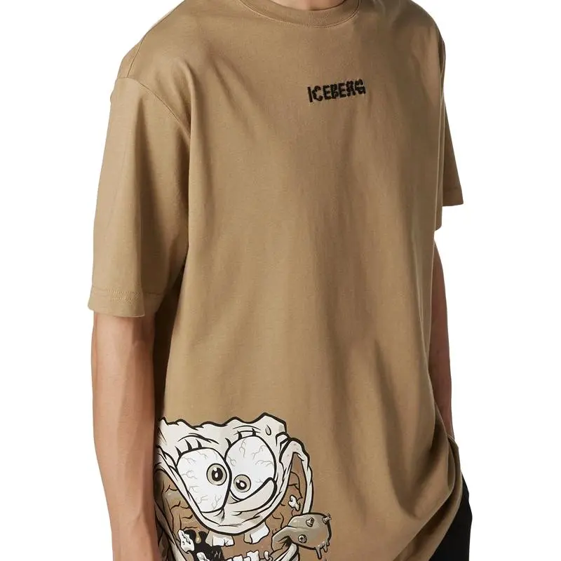 Iceberg Logo Embroidered T Shirt-4