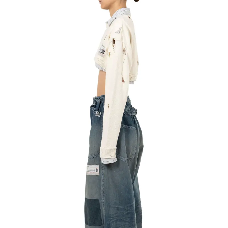 Maison Mihara Yasuhiro Cropped Sweatshirt-5
