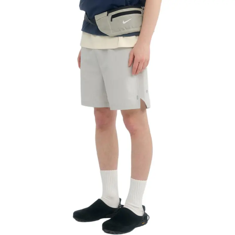 MYSAMESAME Casual Shorts Unisex Light Gray White In Stock-2