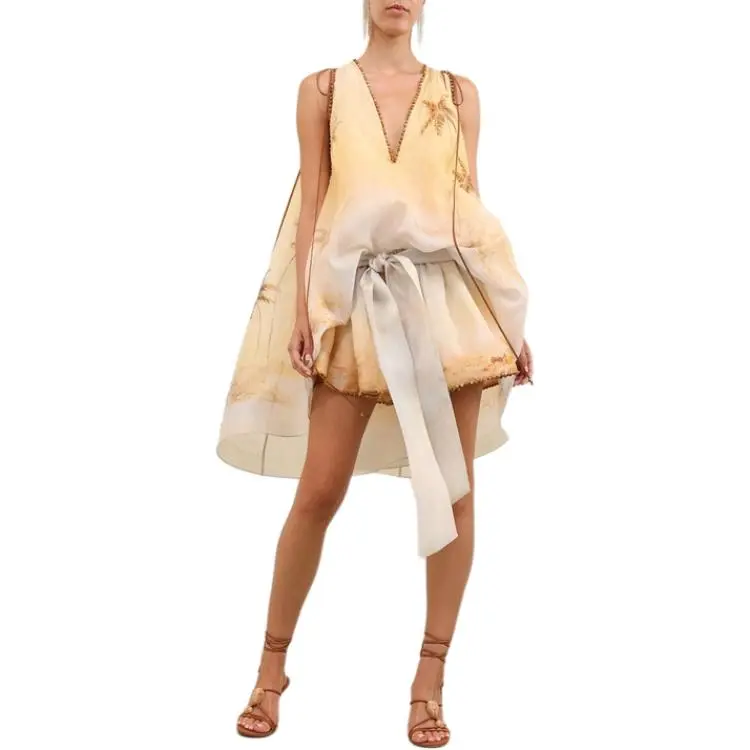Zimmermann Balance Plunge Mini Dress-1