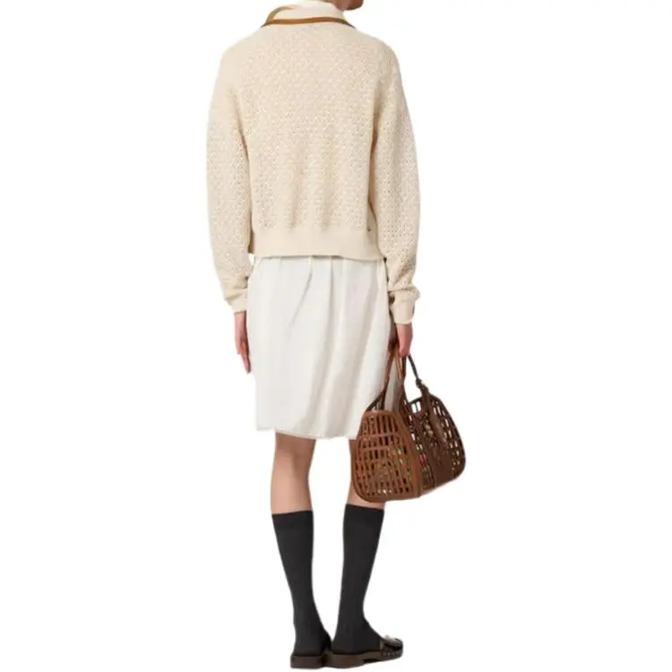 MIU MIU Crochet Workmanship Cardigan-3