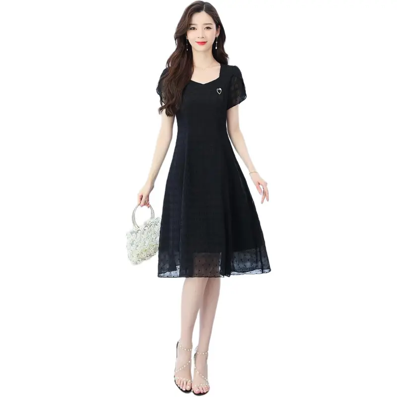 Mu Xiao Xin Short Sleeved Dress Women's-3