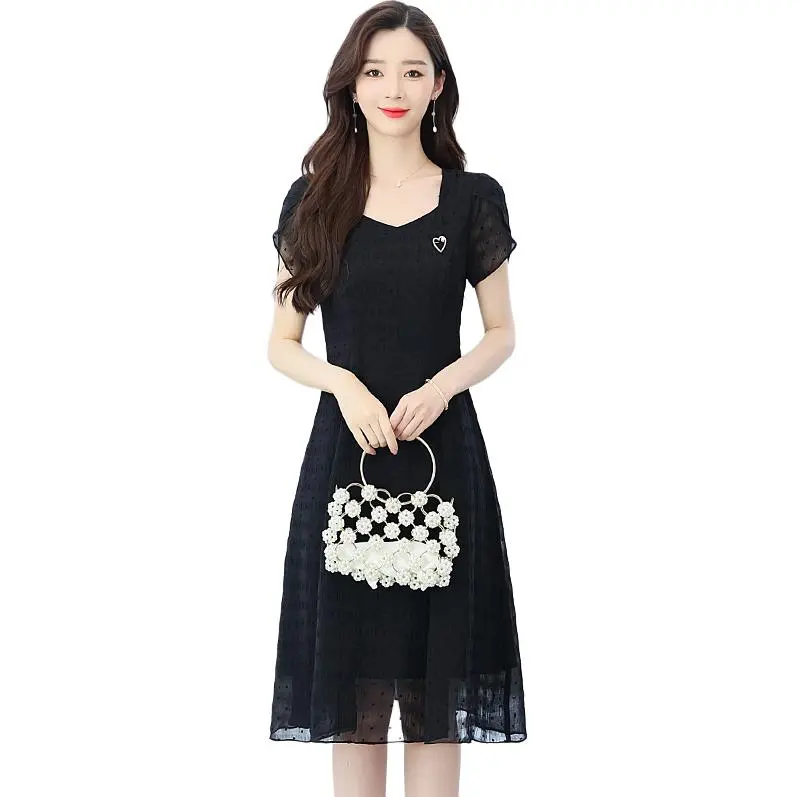 Mu Xiao Xin Short Sleeved Dress Women's-4