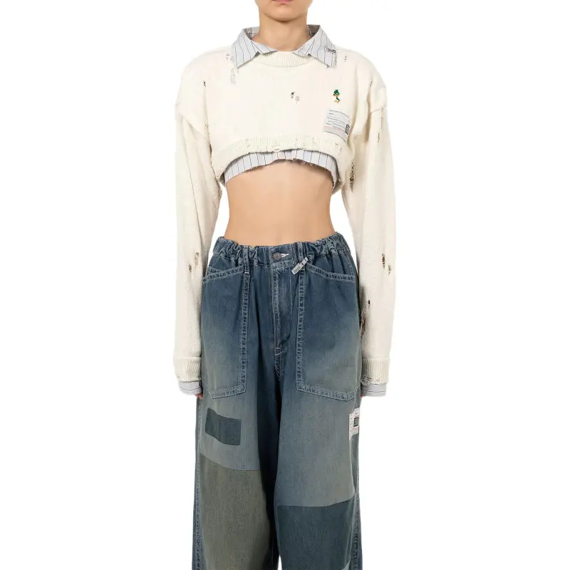 Maison Mihara Yasuhiro Cropped Sweatshirt-2
