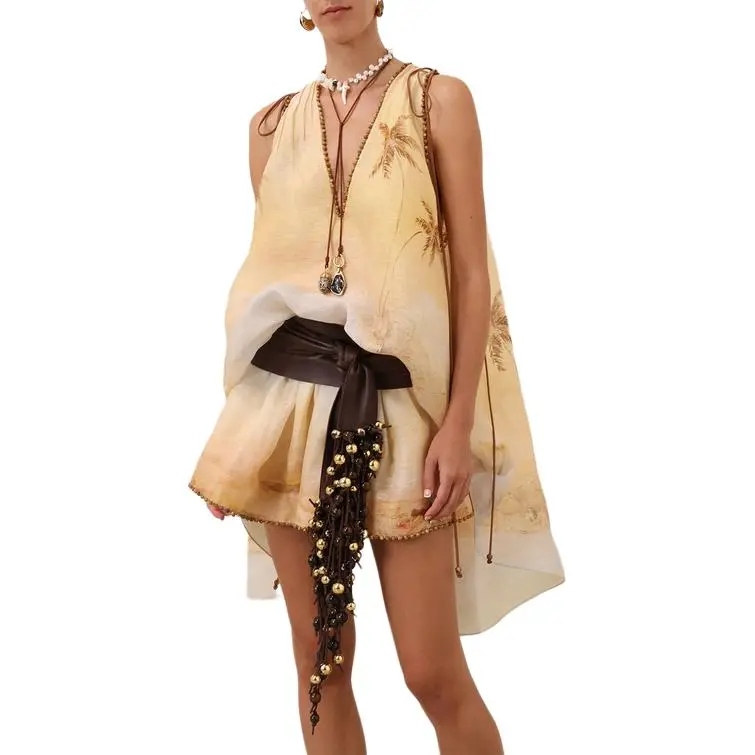 Zimmermann Balance Plunge Mini Dress-5