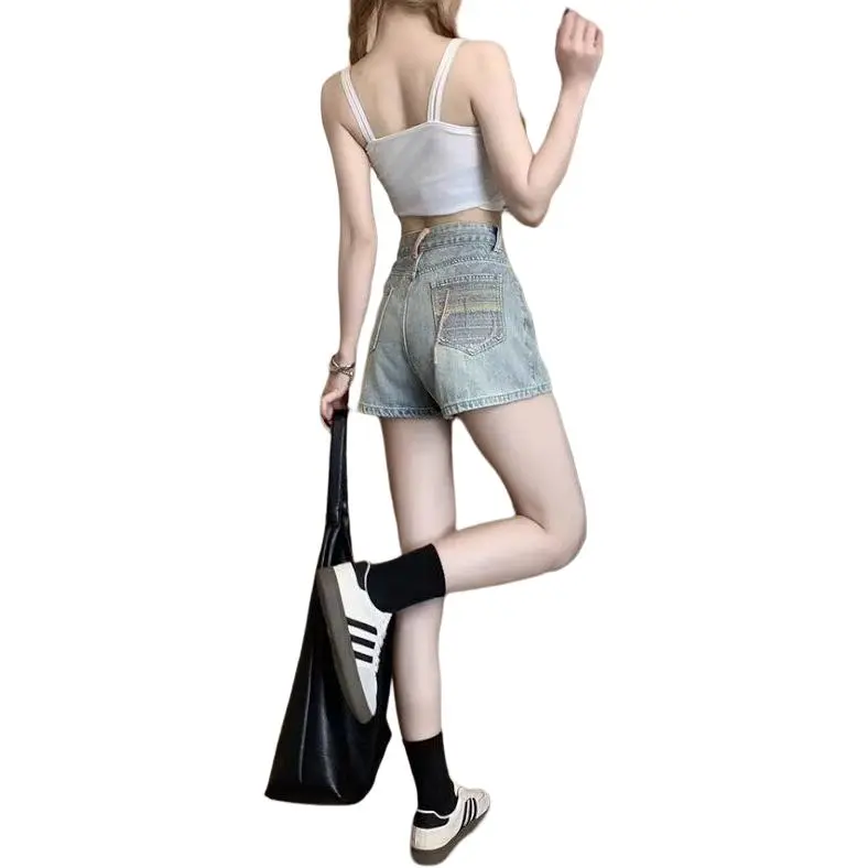 GOSO Denim Shorts Women's Light Blue-1