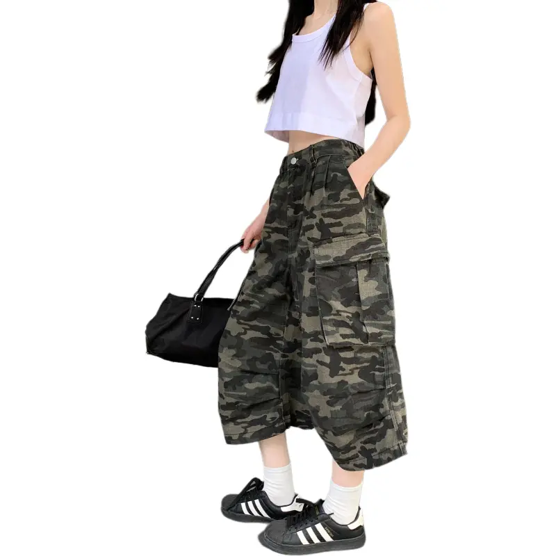 Mu Xiao Xin Denim Shorts Women's-3