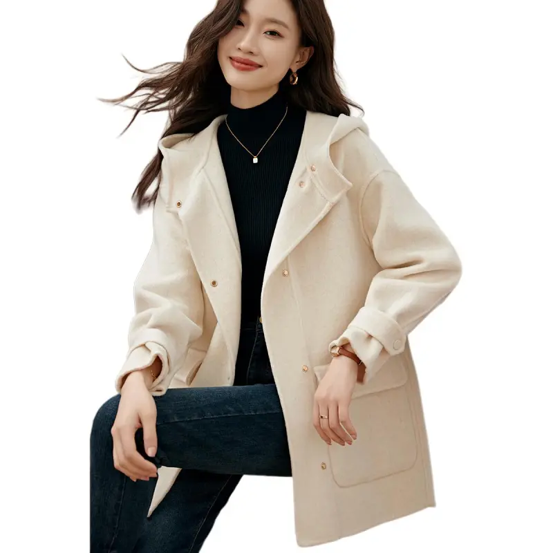 Mo Han Yi Mei Coat Women's Ecru-2