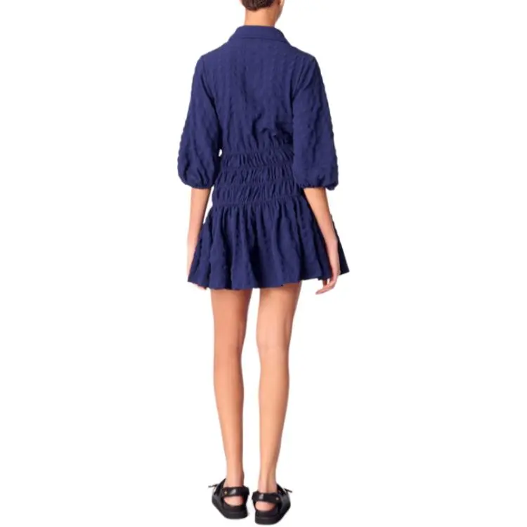 Maje Short Sleeved Dress Women's Dark Blue-2