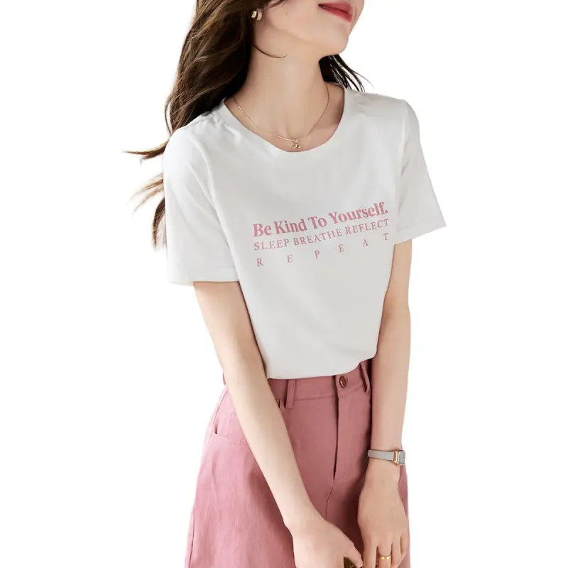 Mo Han Yi Mei Skirt Set Women's White Top Pink Bottom-3