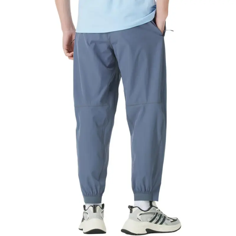 Adidas Casual Pants Men Blue-2
