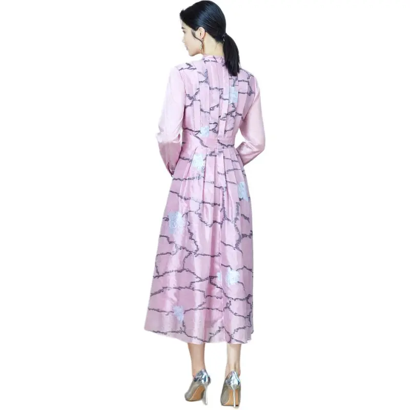 BBLLUUEE Long Sleeved Dress Women's Primrose Pink-0
