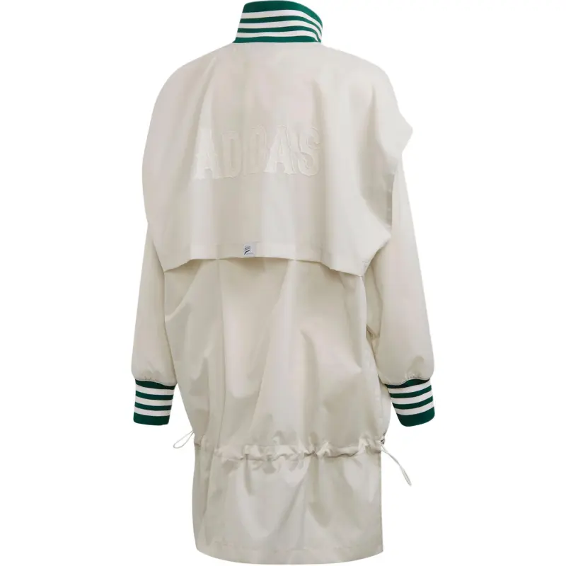 Adidas Originals WINDBREAKER Trench Coat Women's Gray White-1
