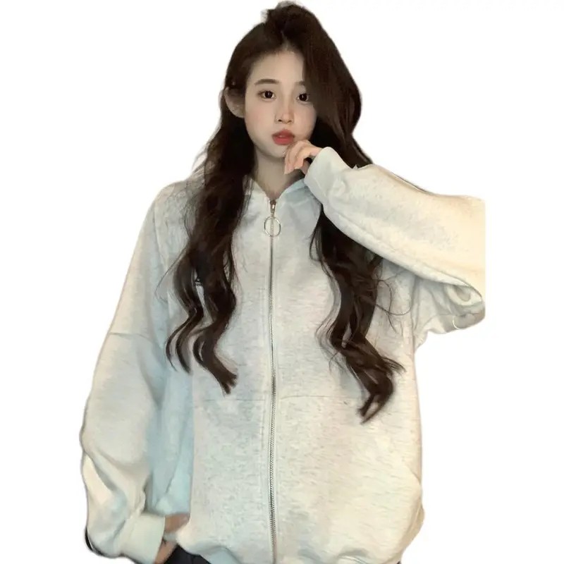 Mu Xiao Xin Sweatshirt Unisex White Gray-3