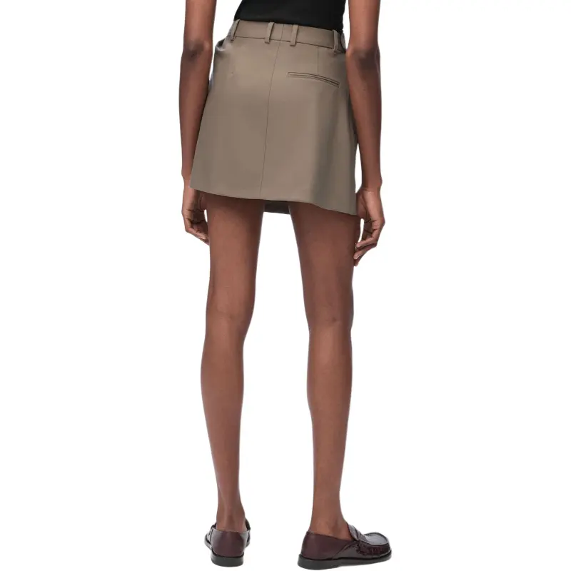 LOEWE SS25 Casual Short Skirts Women's Khaki Brown-3