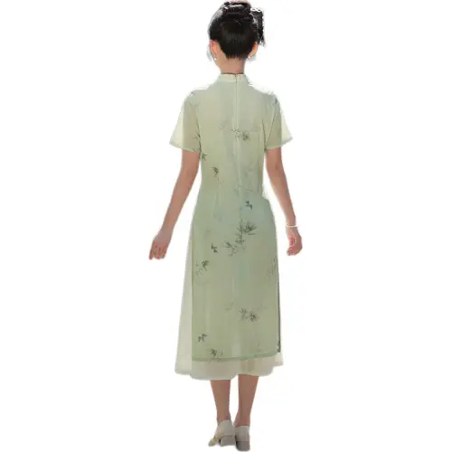 ENEESSI Cheongsam Women's Green