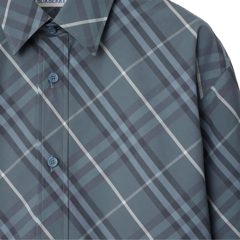 Burberry Checkered Cotton Shirt-4