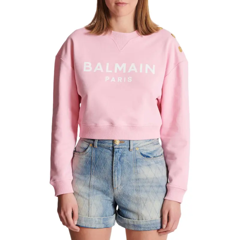 BALMAIN Paris print Sweatshirt-1