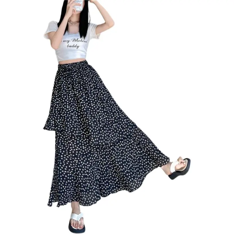 Mu Xiao Xin Casual Long Skirt Women's-3