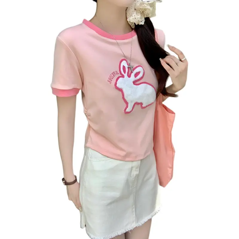 Mu Xiao Xin Set in Sleeve T Shirt Women's-2