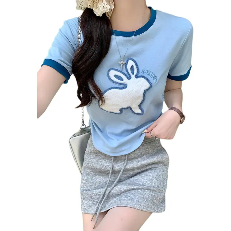 Mu Xiao Xin Set in Sleeve T Shirt Women's-6
