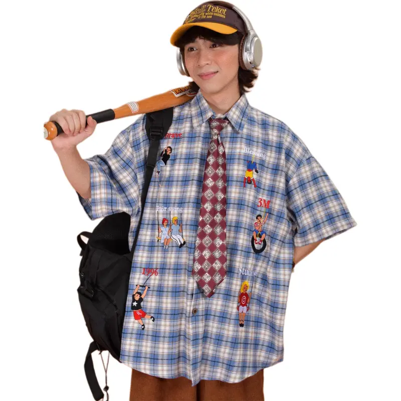 DUATOGE Shirts Men Blue -2