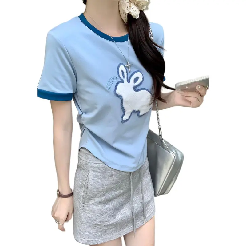 Mu Xiao Xin Set in Sleeve T Shirt Women's-7