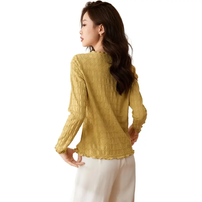 Mo Han Yi Mei T Shirt Women's Yellow Green-1