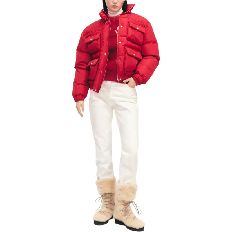CHANEL NEIGE Ski Series 24 Fall And Winter Jackets Coats Women's Red-1