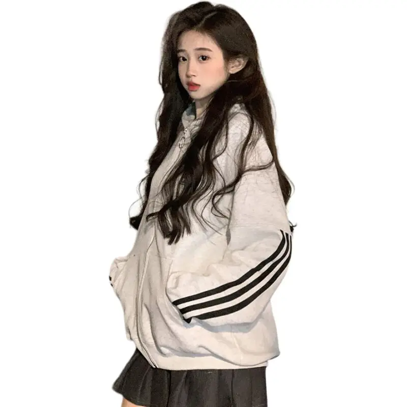Mu Xiao Xin Sweatshirt Unisex White Gray-1
